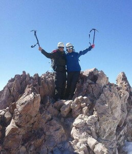 Crystal atop Mt. Shasta in 2012.