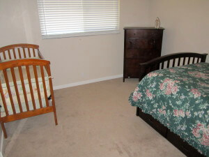 An available room for a young mother and her child inside the CINOH house. 