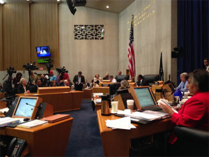 Blue Ribbon Commission hearing at Board of Supervisors on April 22. Courtesy of Gloria Molina's office.