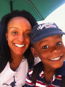 Tiffany and her nephew Elijah