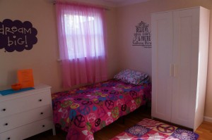 A typical bedroom at RISE House.