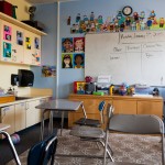 An empty school desk