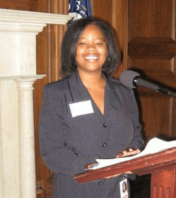 Ashley McCullough speaking before the US Committee on Ways and Means about the importance of adopting older foster youth, Washington, DC. Photo Credit: Jelani Freeman