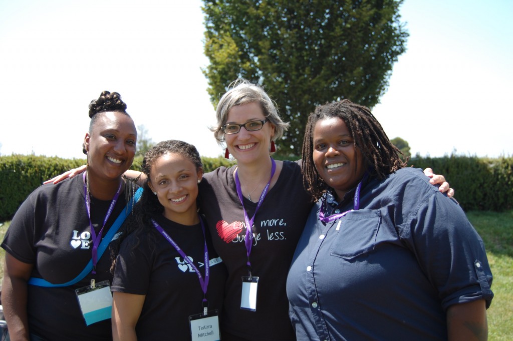 From left: Zakiya Johnson, TeAirra Mitchell, Haydée Cuza, Captain Young