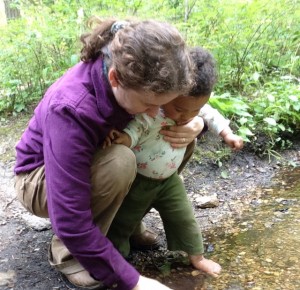 Jordan Trew and her daughter. 