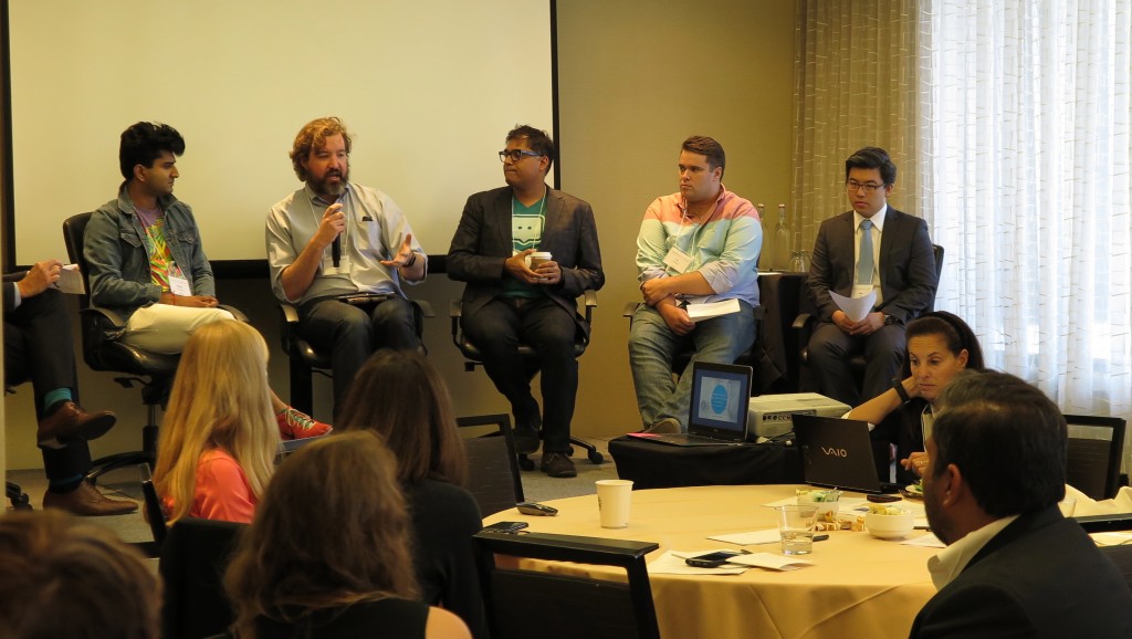 The tech panel delves into applying mobile technology to solving problems in the foster care system. 