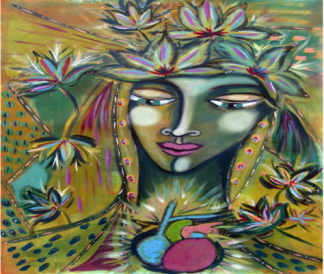 Painting by Rachel Bavis.