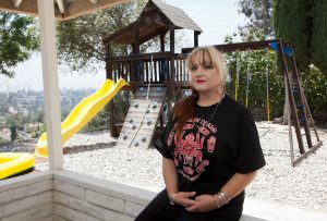 Lisa Smith at her Diamond Bar home.