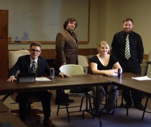 Members of Oregon Foster Youth Connection's legislative committee: Joshua, Zachary, Alexis and Cain. Photo: Lisa McMahon