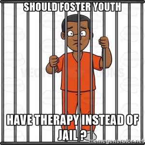 Meme created by Deontae Parker during a Media for Advocacy training for foster youth.