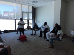LaTeesha Pinkney addresses the group. Photo credit: Thalia Henderson, The RightWay Foundation.