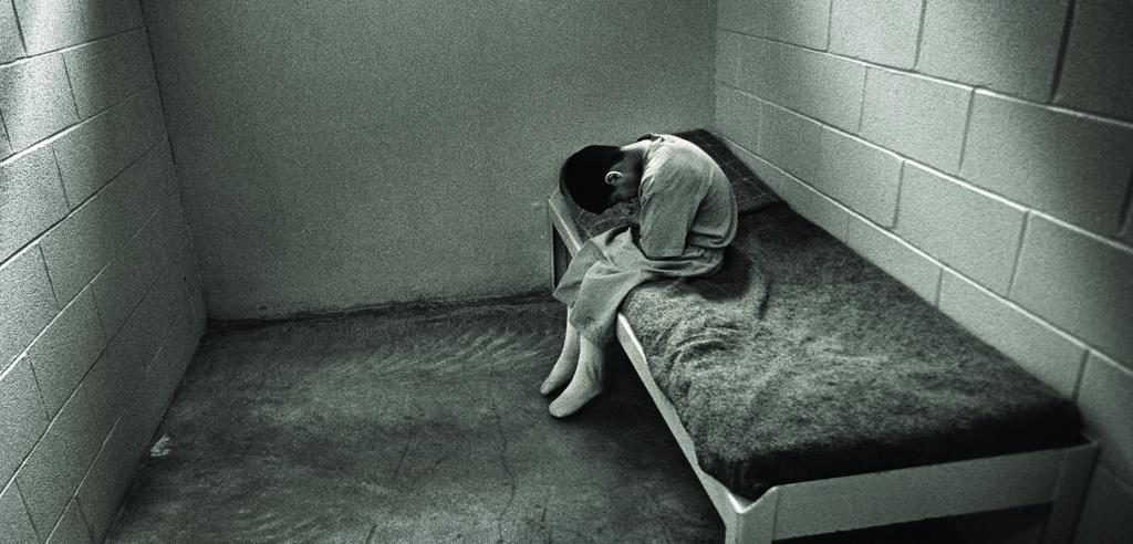 A youth in juvenile detention