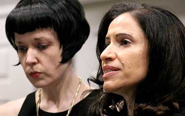 Fatma Marouf and Bryn Esplin. Photo: KERA News