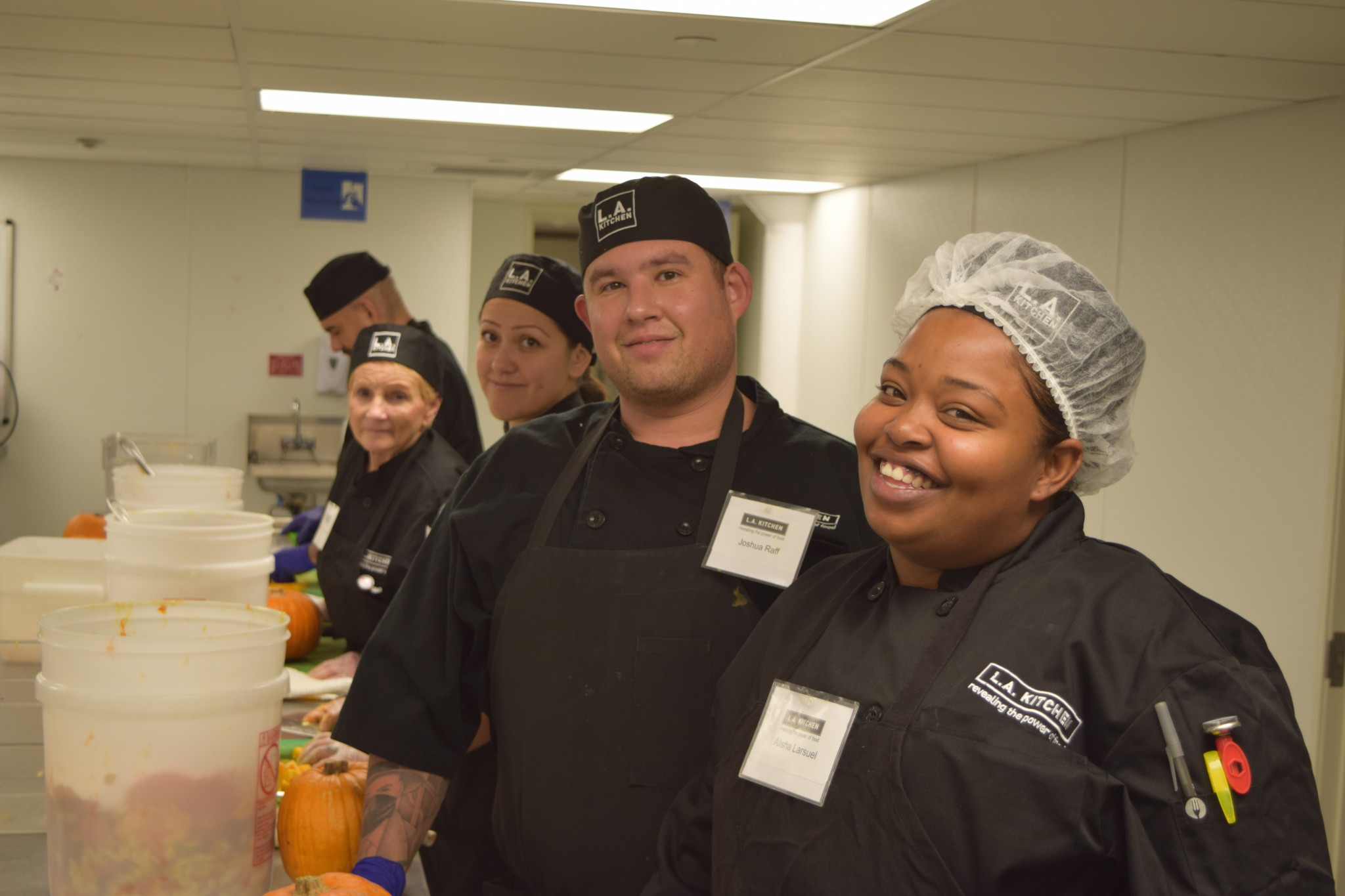 Students in L.A. Kitchen's class, Empower L.A.