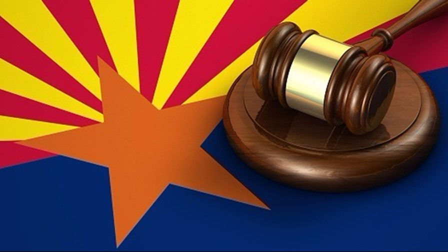 Arizona flag and gavel. Photo: 12news.com