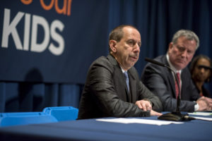 David Hansell with Bill de Blasio