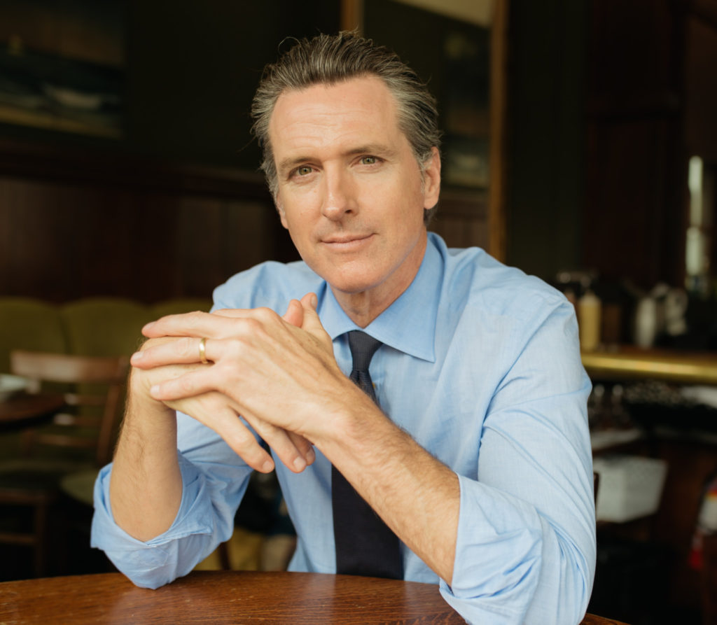 Candidate Governor Gavin Newsom
