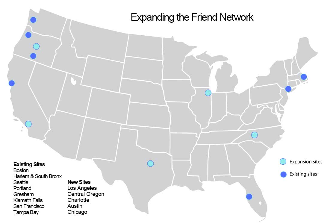 Friends of the Children Map