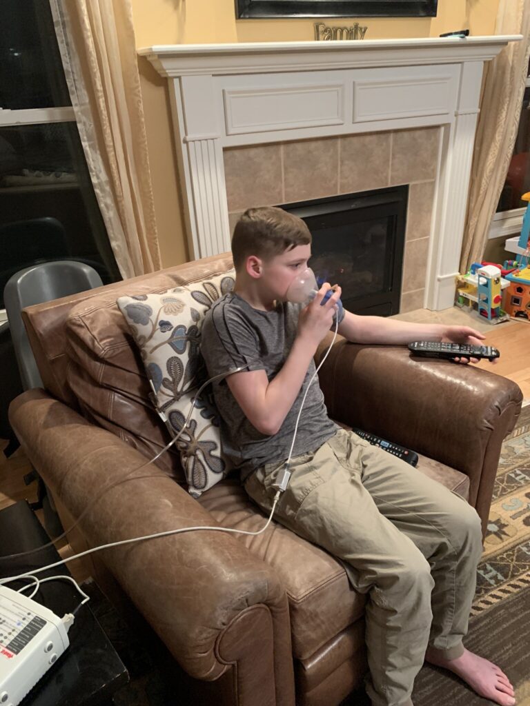 COVID family 18 breathing sick