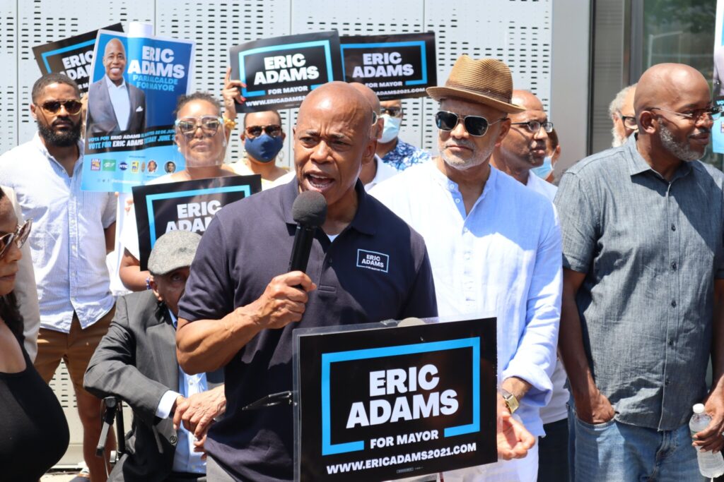 Eric Adams is poised to become the Democratic candidate in the New York City mayoral race.