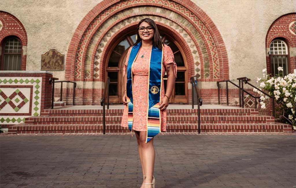 Veronica Vieyra benefited from the UBI program Santa Clara County has in place for former foster youth.