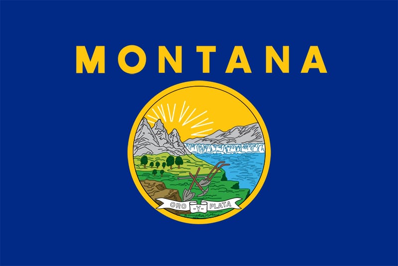 image of Montana state flag