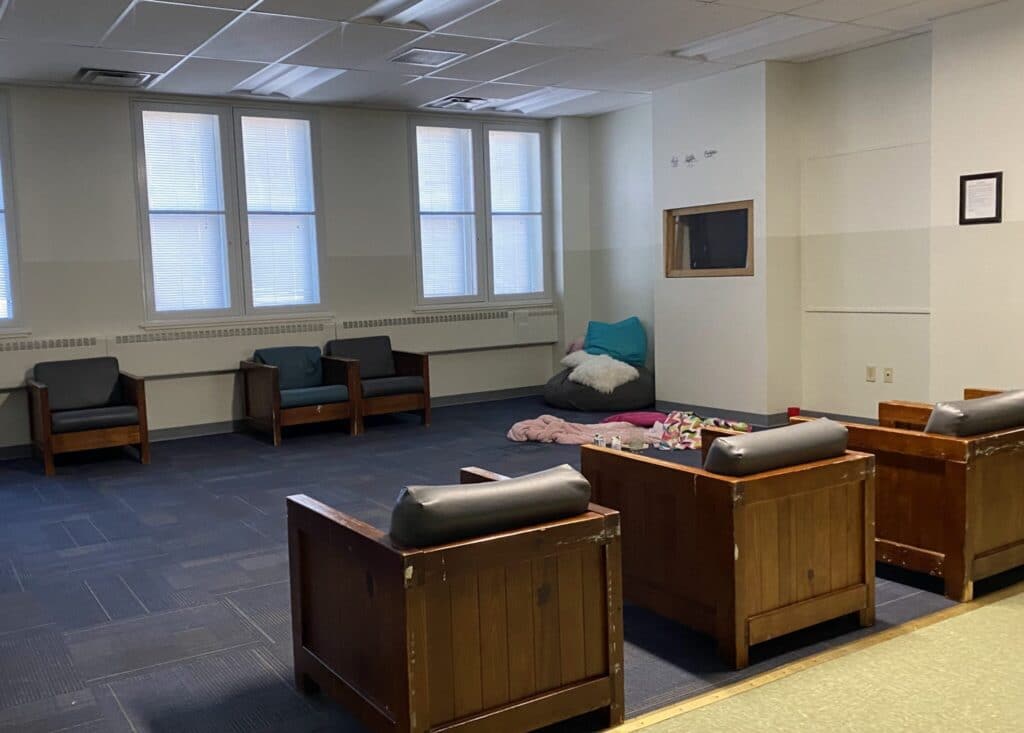 group lounge chairs at St. Anne Institute