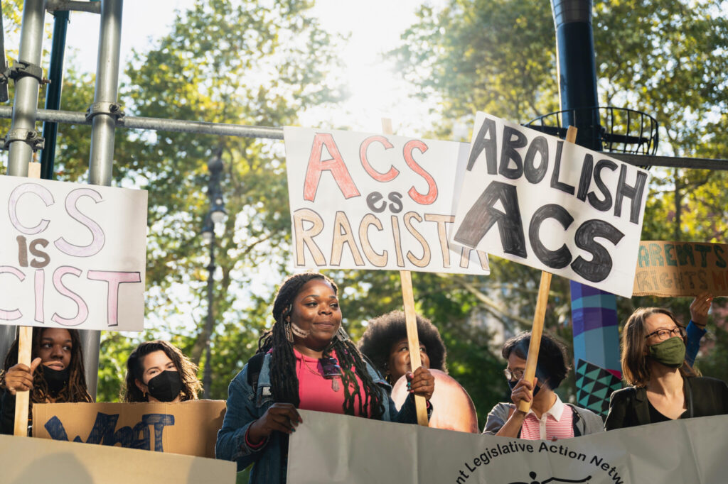 ACS protestors in NYC